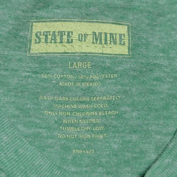 State Of Mine SS Green Tee "Not All Who Wander Are Lost" - Size Large - Picture 4 of 4